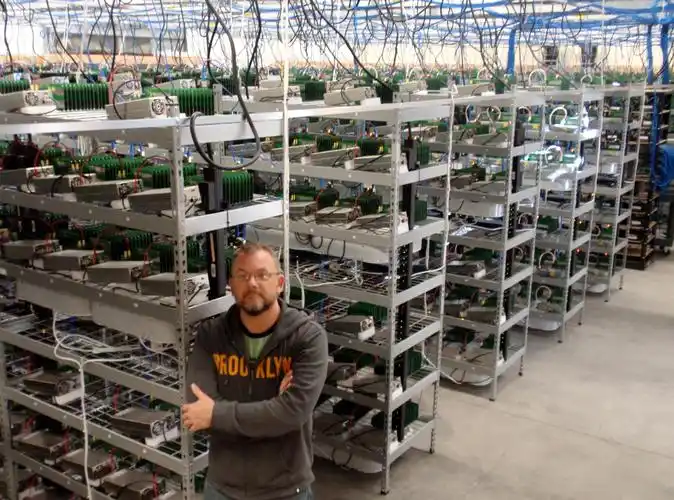 An intricate view of a high-performance mining rig, showcasing how 99% uptime enhances overall mining efficiency and profitability